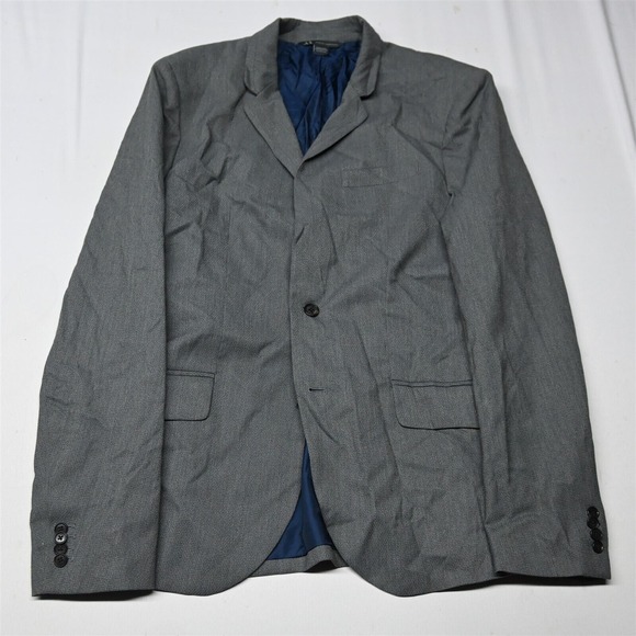 NEW Armani Exchange 44L Gray Birdseye European‎ Fabric Mens Blazer Sport Coat